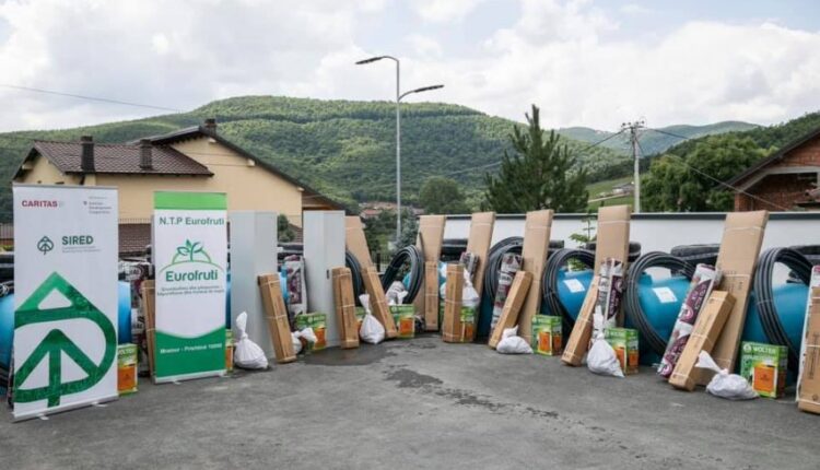 Agricultural support packages are distributed to farmers
